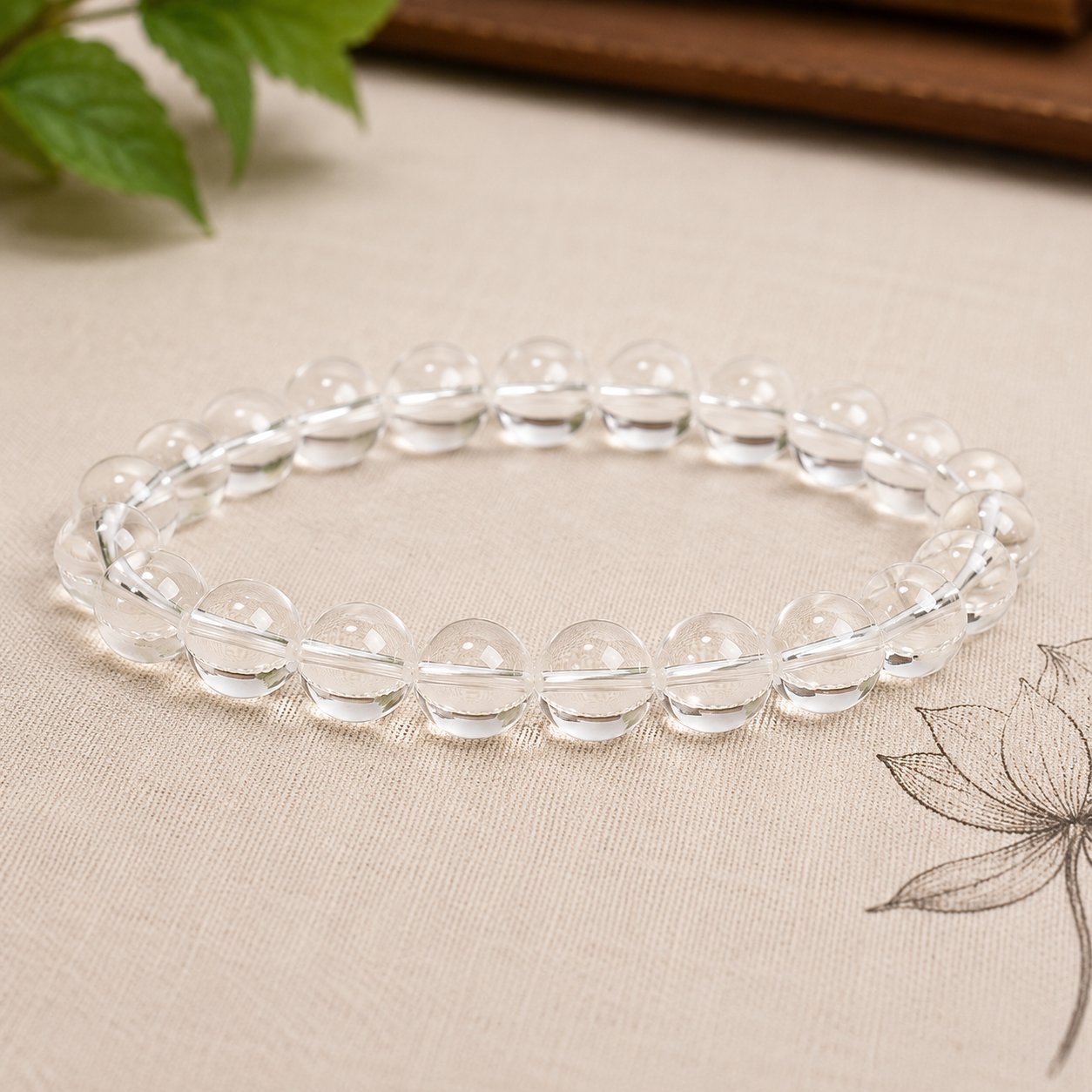 Calm Clarity Clear Quartz Bracelet